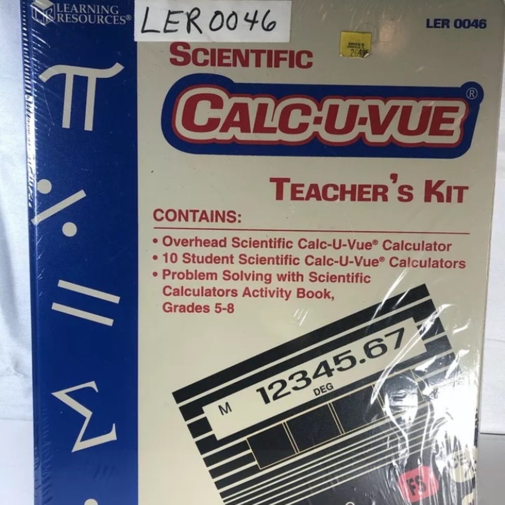 Scientific Calc-U-Vue Teachers Kit LER0046